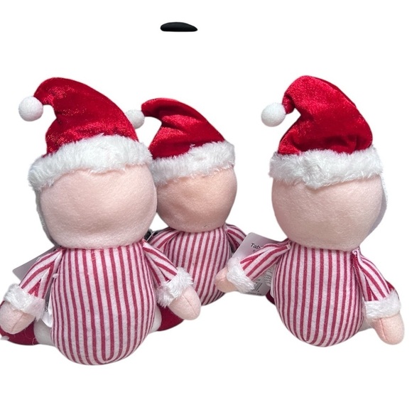 Christmas Sitting Santa Tabletop Décor 9” tall by Merry Brite Set Of 3 - Picture 2 of 4